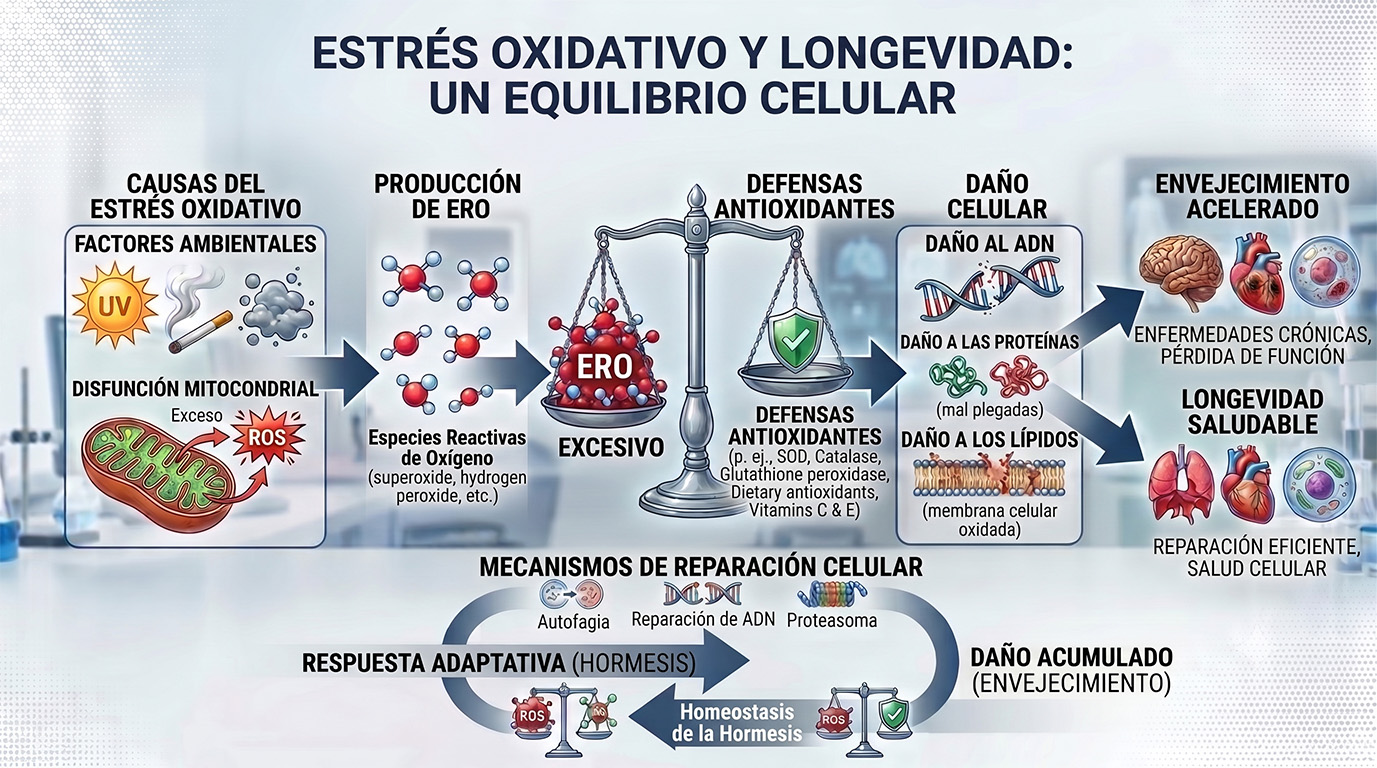 Estrés oxidativo y longevidad