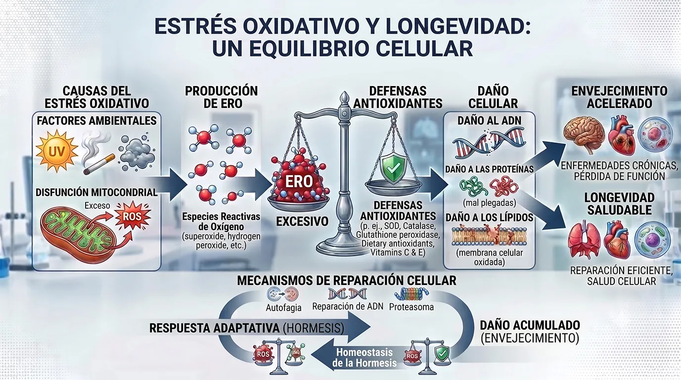 Estrés oxidativo y longevidad